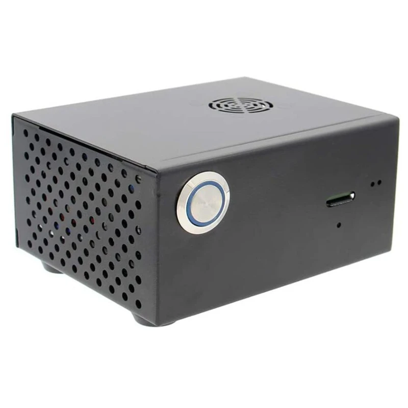 Для Raspberry Pi 3B +/3B металлический чехол + переключатель управления питанием Комплект