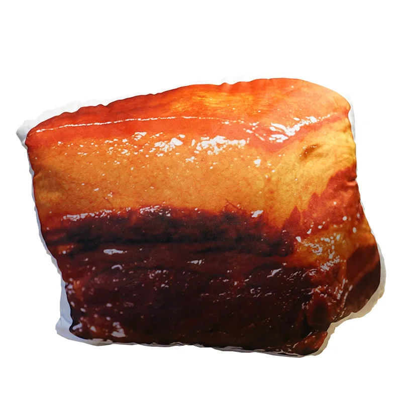 

Simulation Braised Pork Real Life Style Meat Toys Pork Belly Pillow Cushion Restaurant Kitchen Decoration Household Goods Creati