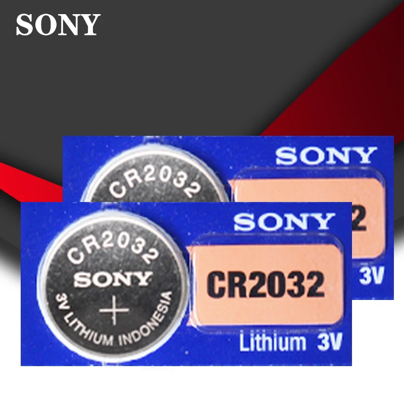 Кнопочная батарейка SONY cr2032 литиевая батарея для часов с калькулятором и пультом