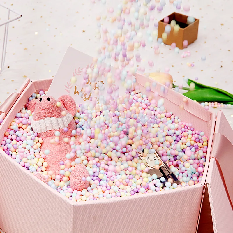 Шарики из пенопласта макарона для рождественской вечеринки Подарочная коробка