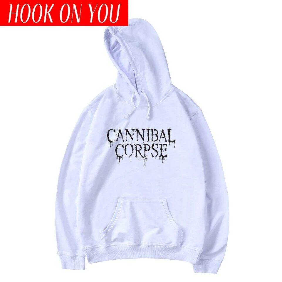 Brutal Death Metal CANNIBAL CORPSE Hoodie sweatshirt Band Name Logo Print fashion cotton Pullover men | Мужская одежда