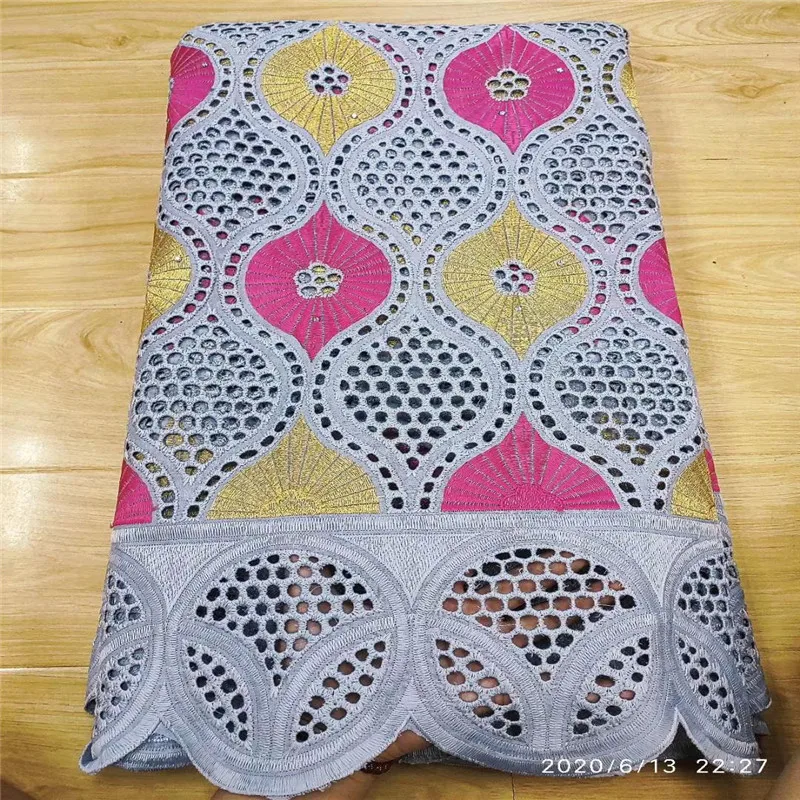 

High Quality Swiss Voile Lace African Lace Fabric African Swiss Cotton Embroidered 100% cotton fabric For Party Dress 13L051503