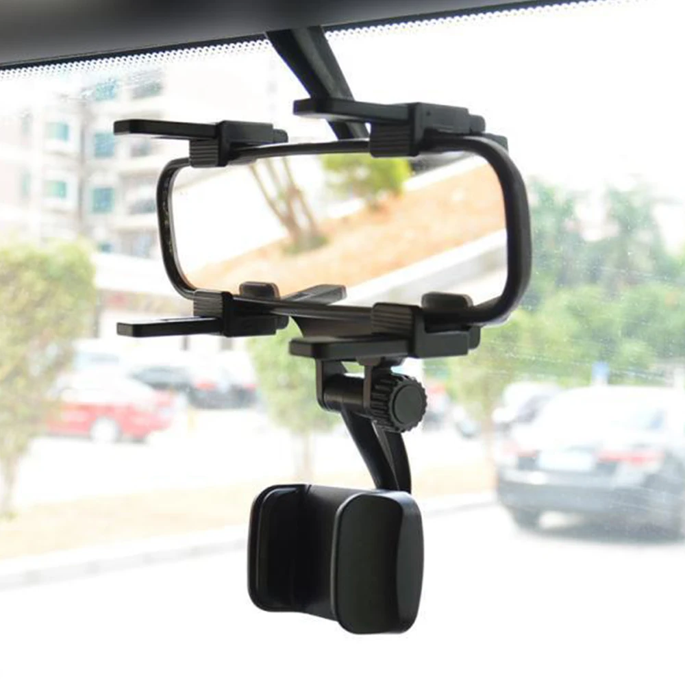 

Adjustable Car Auto Rearview Mirror Mount Cell Phone Holder Car Rearview Mirror Mount Phone Holder GPS Stand Hot