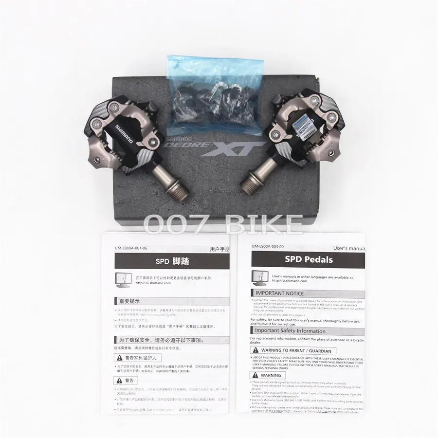 Shimano Deore XT PDM8000 M8020 M8100 M8120 SPD MTB горный велосипед Бесклипсова педали и шипами PD