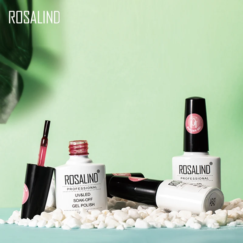 ROSALIND поли гель для наращивания ногтей 10 мл цветные лаки полуперманентный