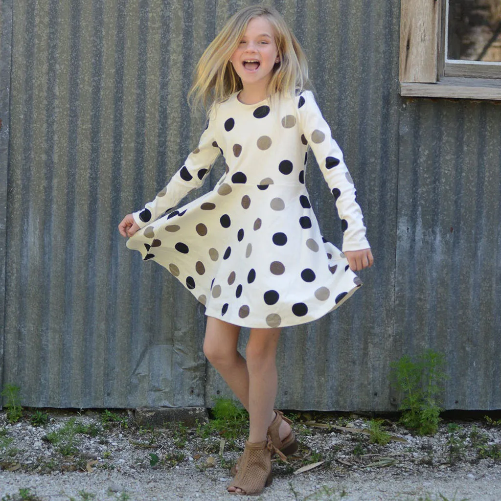 Детские платья для маленьких девочек Платье принцессы отдыха с длинными