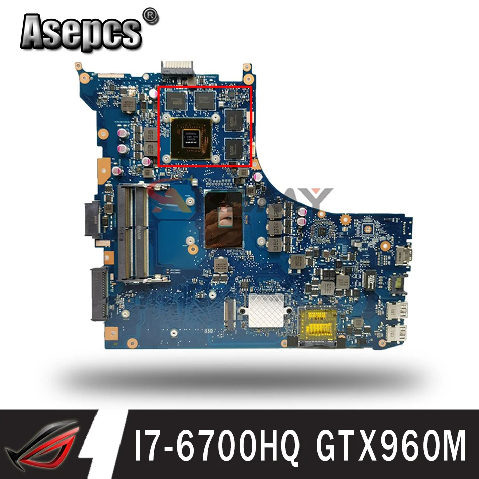 

Материнская плата GL552VW Материнская плата ASUS GL552VW ZX50V GL552VX для ноутбука с процессором I7-6700HQ GPU GTX960M LCD DDR4 100% полностью протестирована