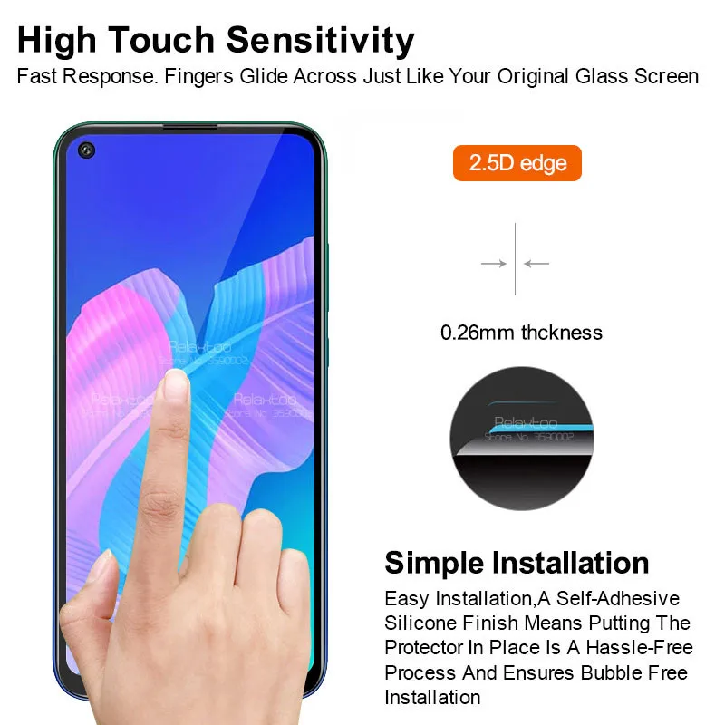 Защитное стекло 2 в 1 для huawei p40 lite Защитная пленка объектива камеры|Защитные