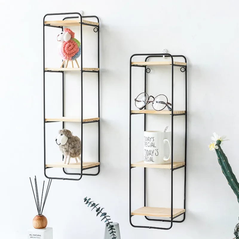 

Creative Nordic style Wall pendant Decoration iron Shelf decorative shelf home organization and storage room organizer WF7261037