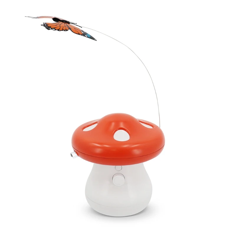 

Прочная игрушка для кошек с твердой основой, игрушки для котят, реалистичный тренажер-бабочка, Ловец, товары для домашних животных