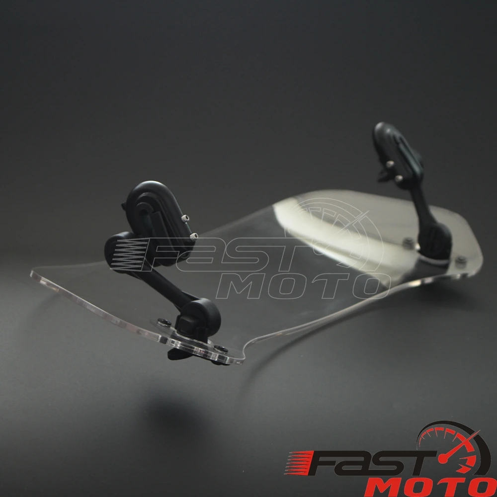 Прозрачный удлинитель для мотоцикла регулируемый ветровой экран спойлер на