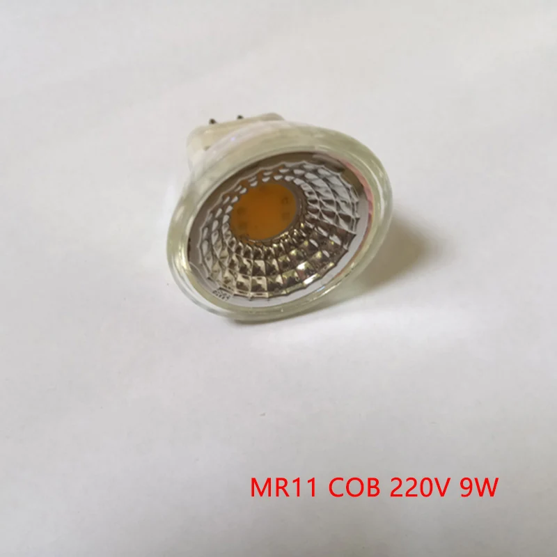 Лампа с регулируемой яркостью 5 Вт 7 9 MR11 COB светодиодный светильник 220 В AC DC 12
