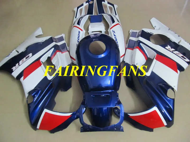 Обтекатель для HONDA CBR600F2 91 92 93 94 CBR 600 F2 600F2 CBR600 1991 1994 сине белый обтекатель запчасти