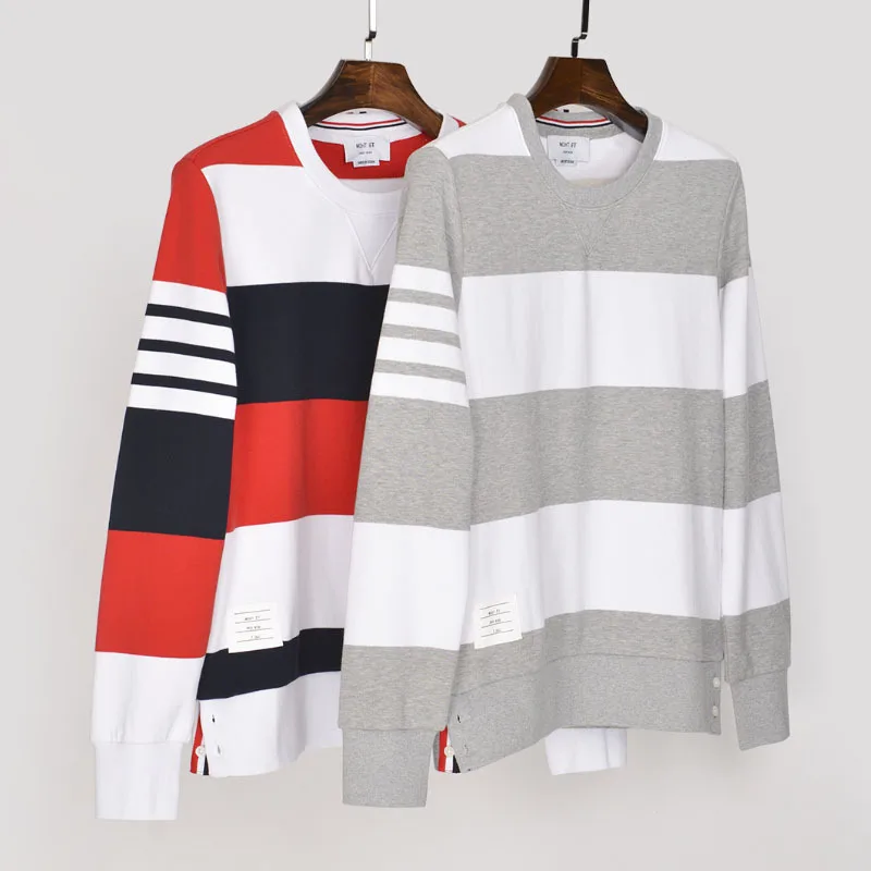 Модная брендовая Весенняя Лоскутная одежда TB THOM хлопковая куртка мужские