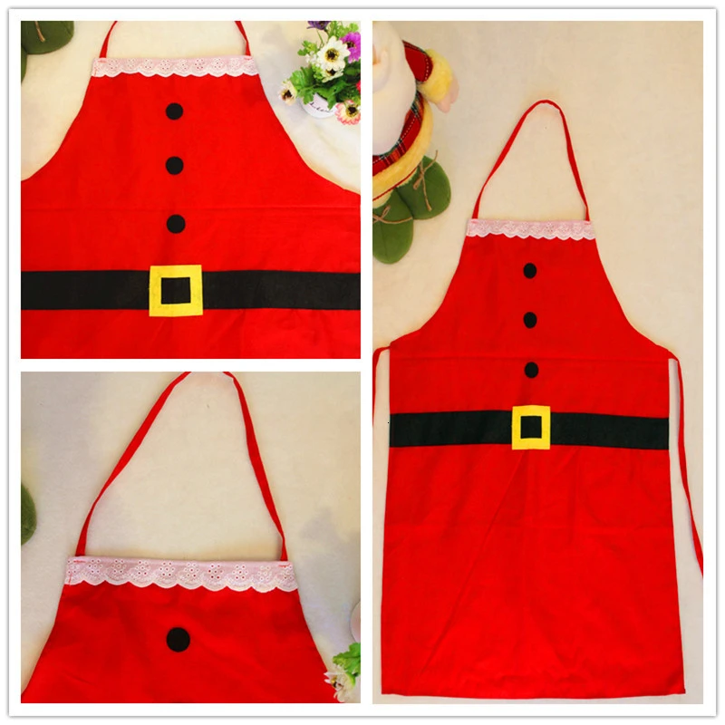 2020 New Christmas Party Decoration Santa Apron Table Kitchen Accessories | Дом и сад