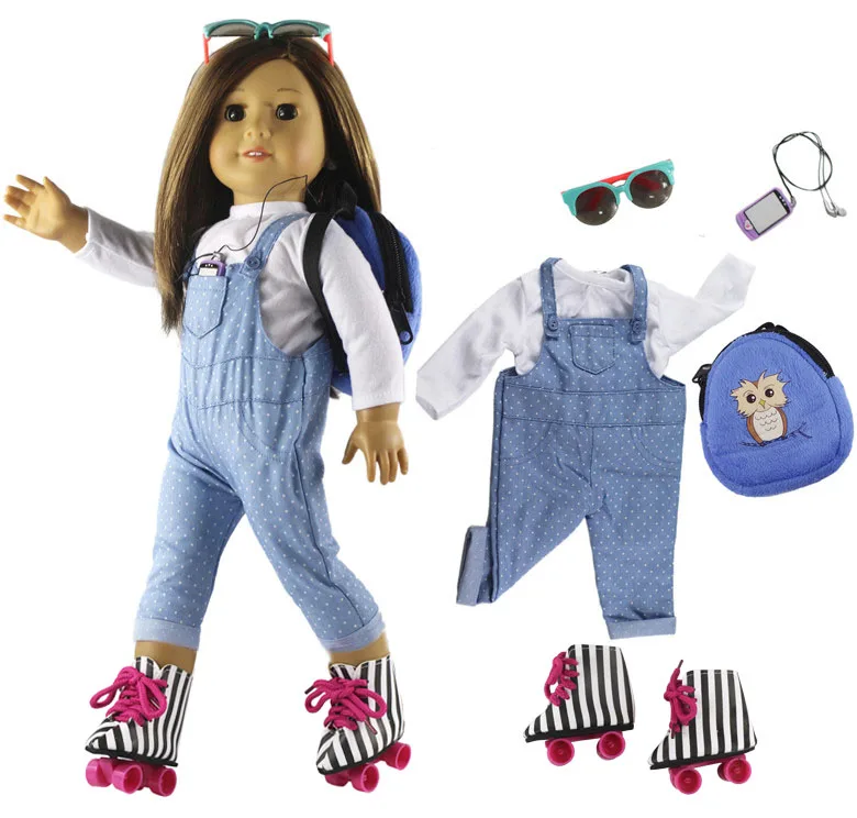 Модная Кукла набор одежды игрушка одежда наряд для 18-дюймовой куклы повседневная
