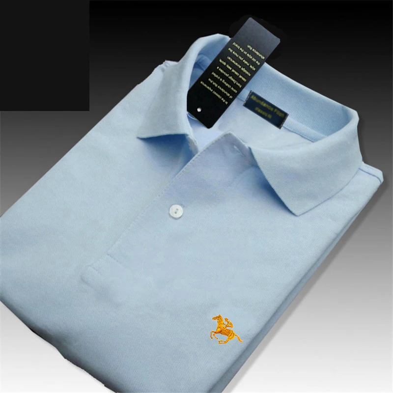 Рубашка-поло мужская с коротким рукавом и логотипом 23 Цвета | Мужская одежда