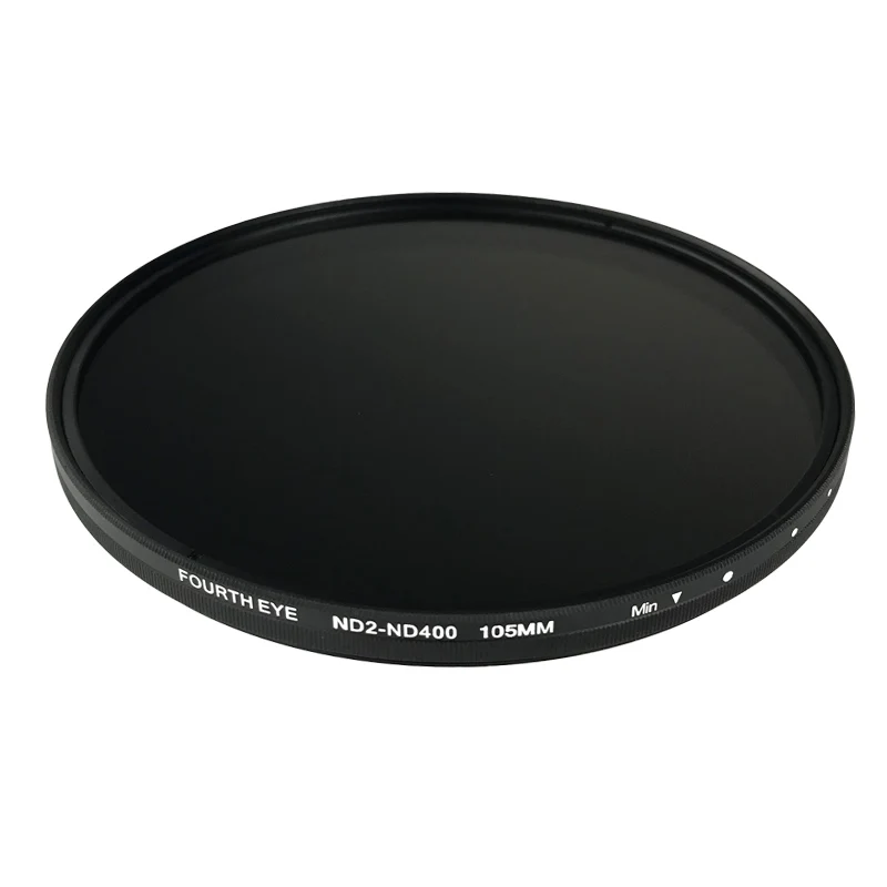 ND Lens 105mm Variable ND2-ND400 Neutral Density  Filter Fader ND Adjustable Optical Glass Lens Apply to 105mm camera lens