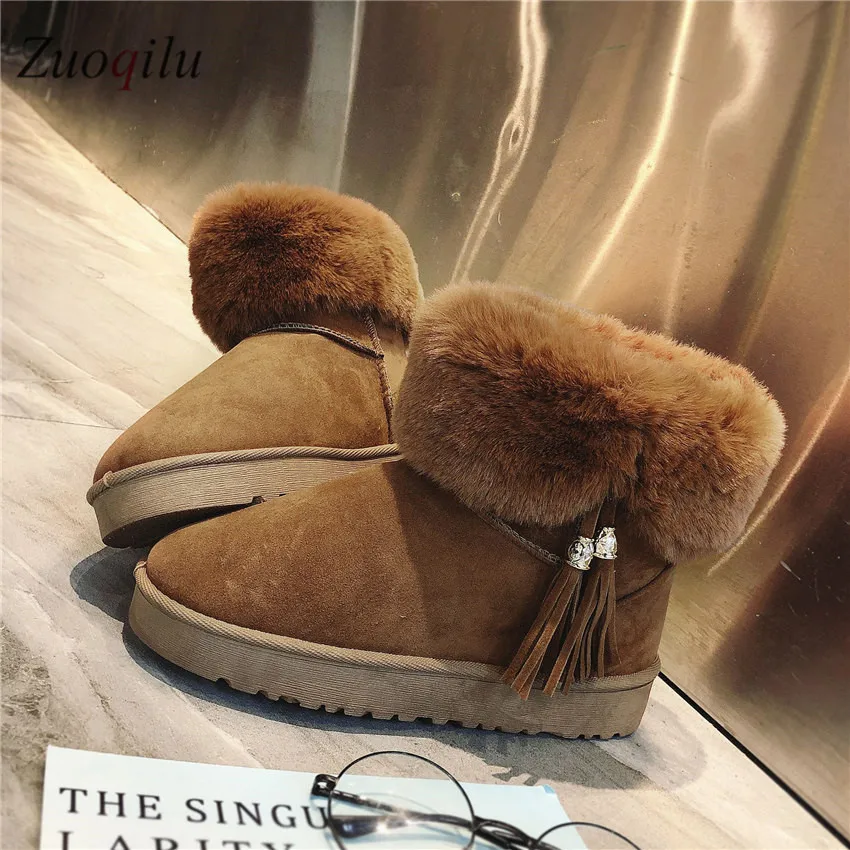Женские ботинки коллекция 2019 года теплые зимние женские на нескользящей подошве