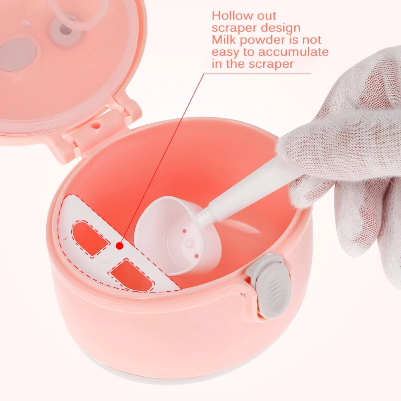 

Infant Powder Milk Storage Box Portable Baby Food Snacks Container Cups Newborn Milk Powder Case Feeding Accessories With Spoon