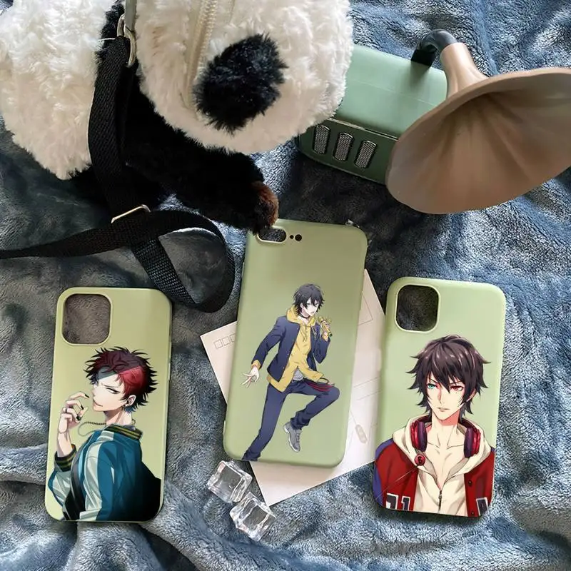 

Division Rap Battle Japan anime Phone Case Candy Color for iPhone 6 7 8 11 12 13 s mini pro X XS XR MAX Plus