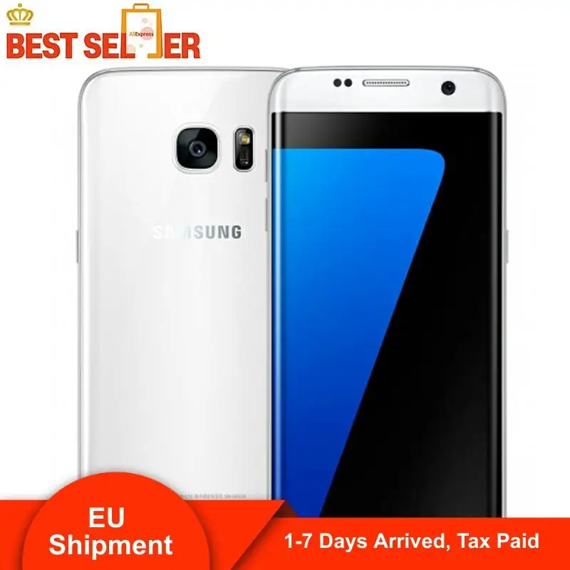 3 дня прибытия Оригинальный разблокированный Samsung Galaxy S7 Edge G935F 4G LTE смартфон 5