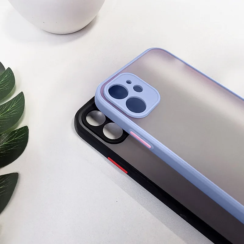 

Contrast color iPhone12 mobile phone case 11 straight edge suitable for Apple 7 XR 8