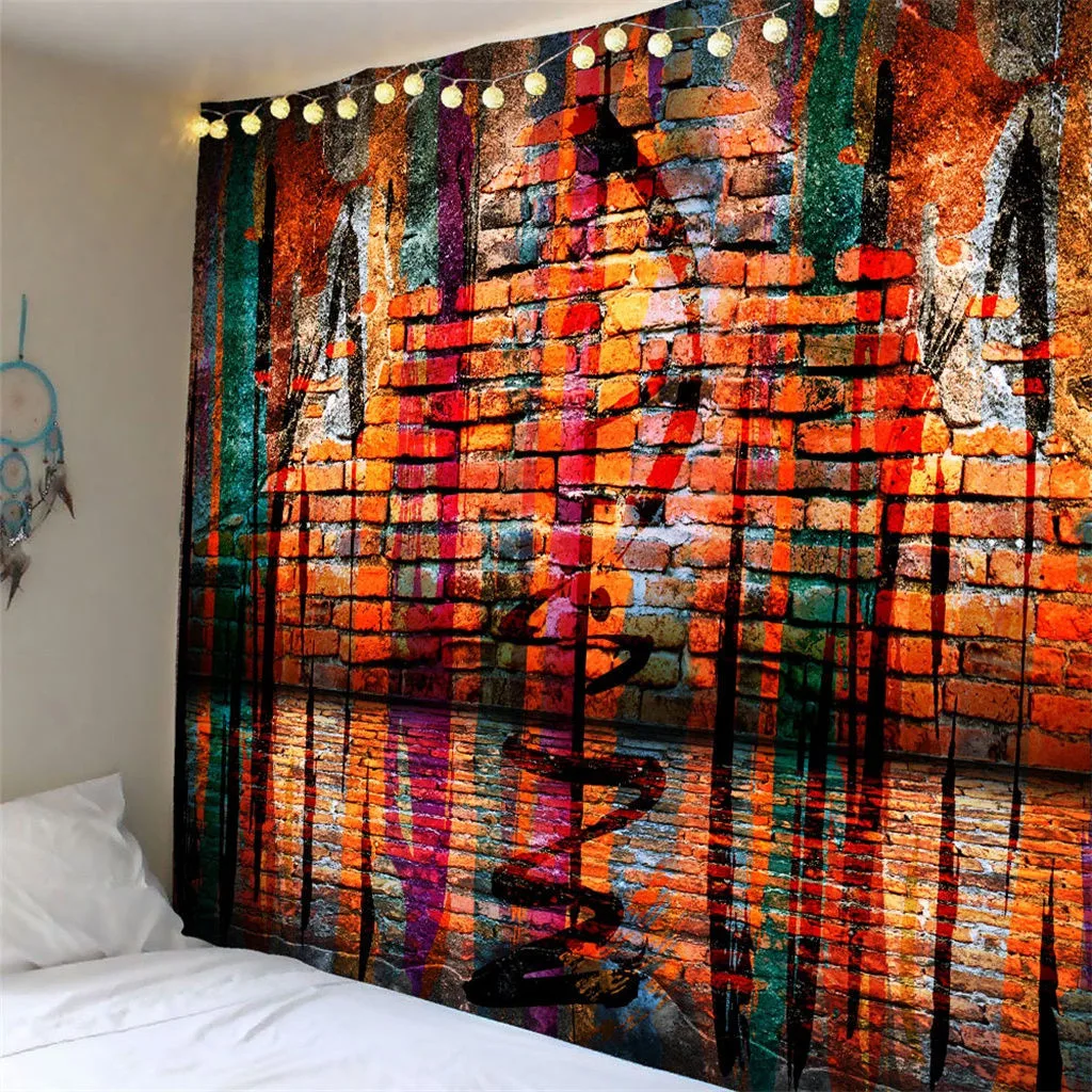 Винтажная карта мира настенные гобелены подвесной хиппи гобелен покрывало