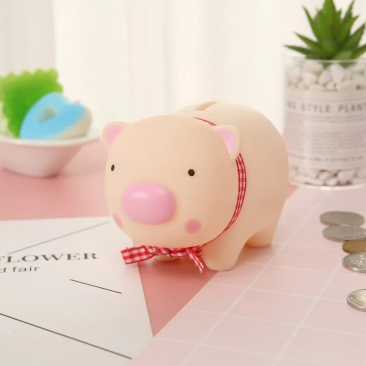pink Копилка экономия монета милый мультфильм животных детские подарки игрушки Детская комната Настольный декоративный детский орнамент - Цвет: pink