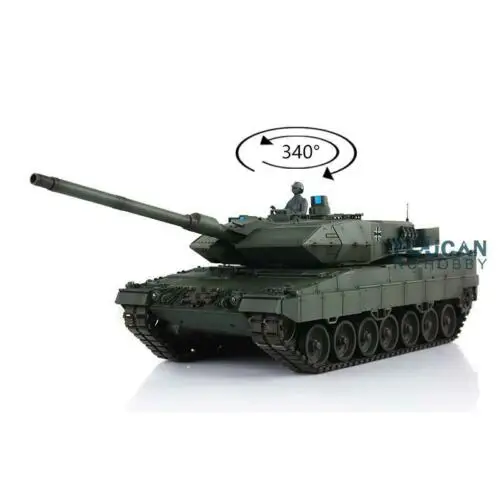 

2,4 Ghz HENG LONG 1/16 Green 7.0 Plastic Ver Leopard2A6 радиоуправляемая модель танка 3889 TH17596-SMT4