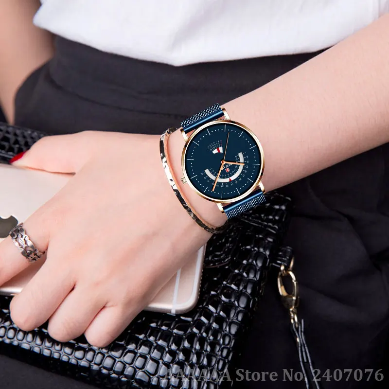 Лучшие женские наручные часы брендовые Роскошные женское из нержавеющей стали