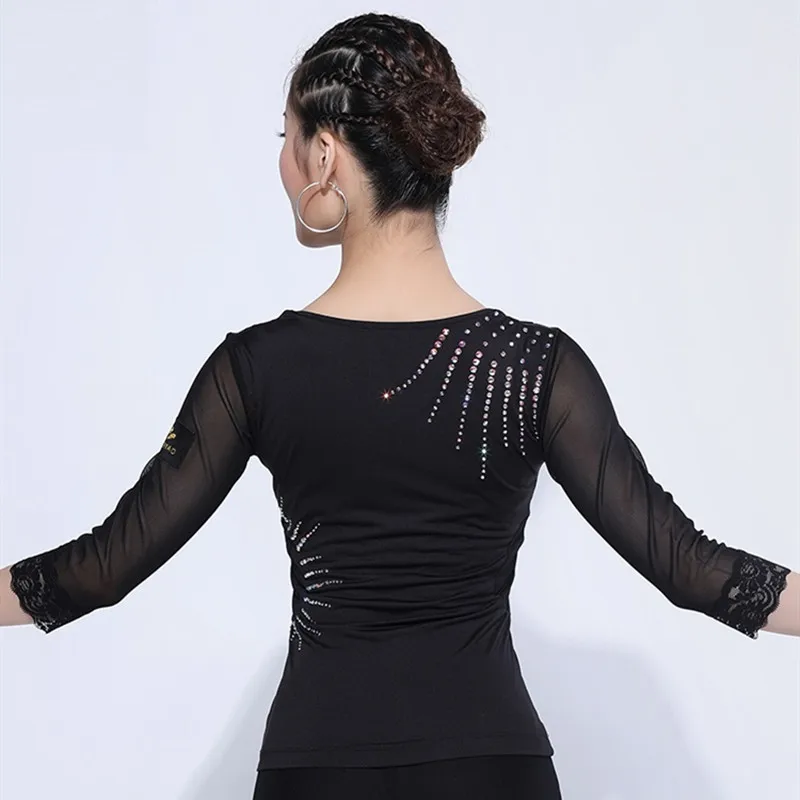 H2644 женский топ для латиноамериканских танцев женская одежда Chacha Lumba