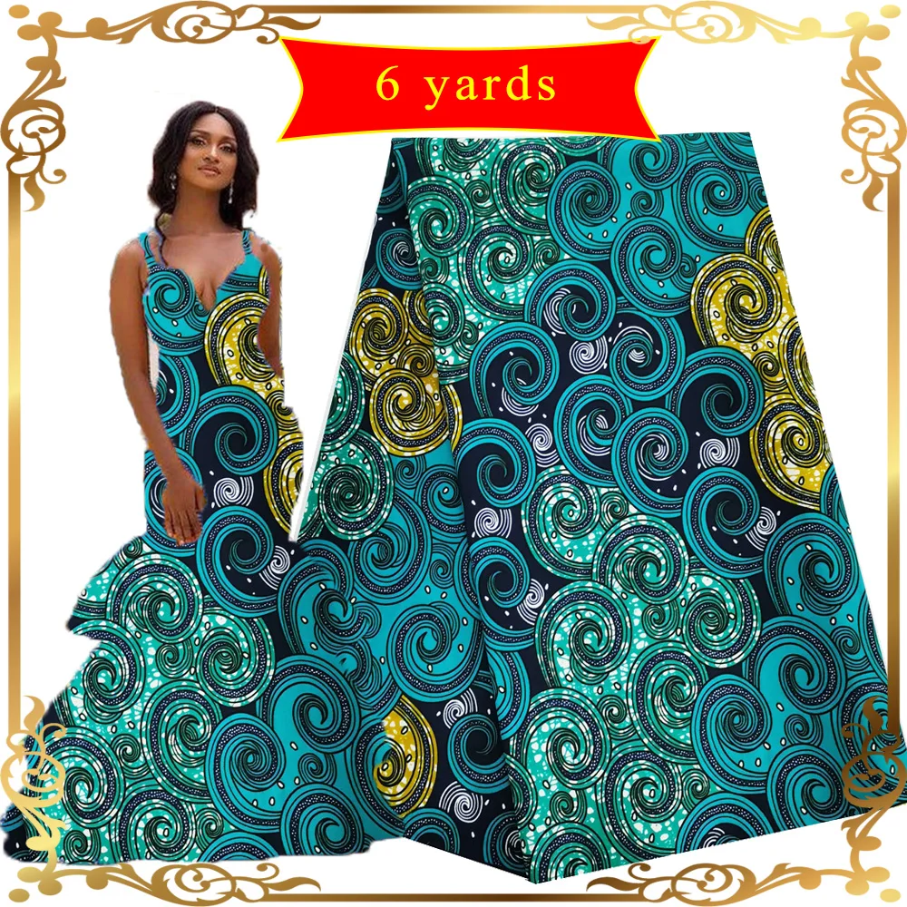 Африканская ткань из воска 6 ярдов Анкары нигерийская французская фиолетовая с