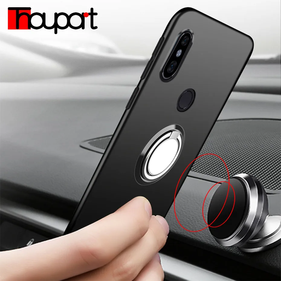 Металлическое кольцо стенд матовый силиконовый чехол на Xiaomi Mi Max 2 3 Mix2 крышки