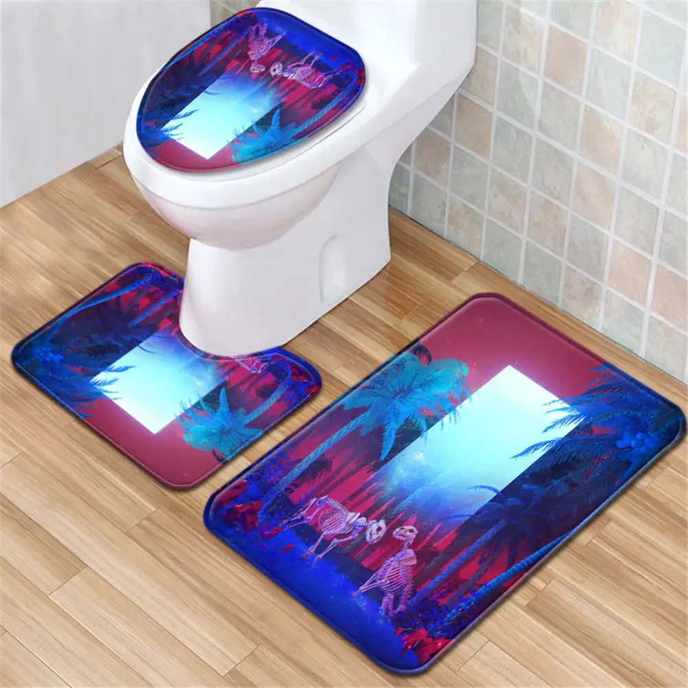 Набор из 3 предметов для ванной комнаты в скандинавском стиле|Коврики ванной| |