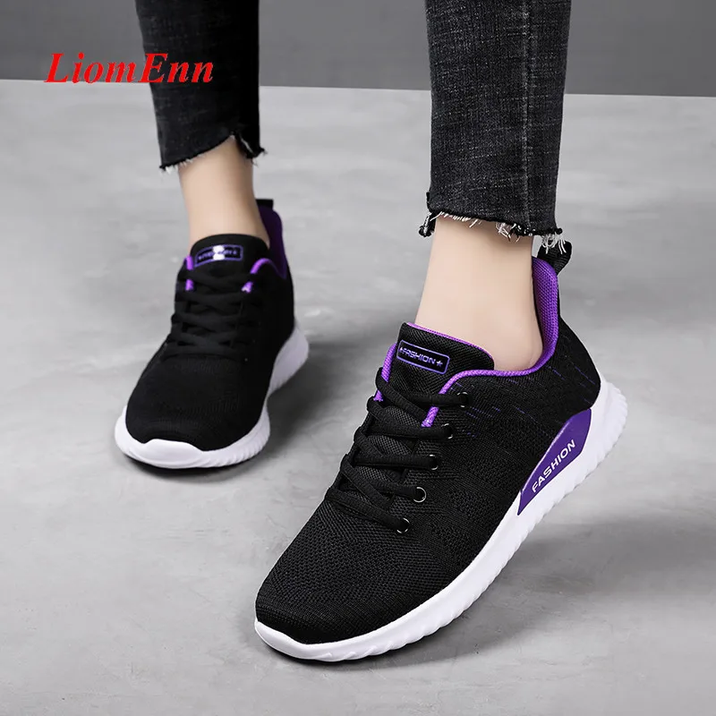 

Women's Sport Sneakers Platform Running Casual Shoes Woman Tennis Breathable Mesh Vulcanized shoes 2021 basket femme big size 41
