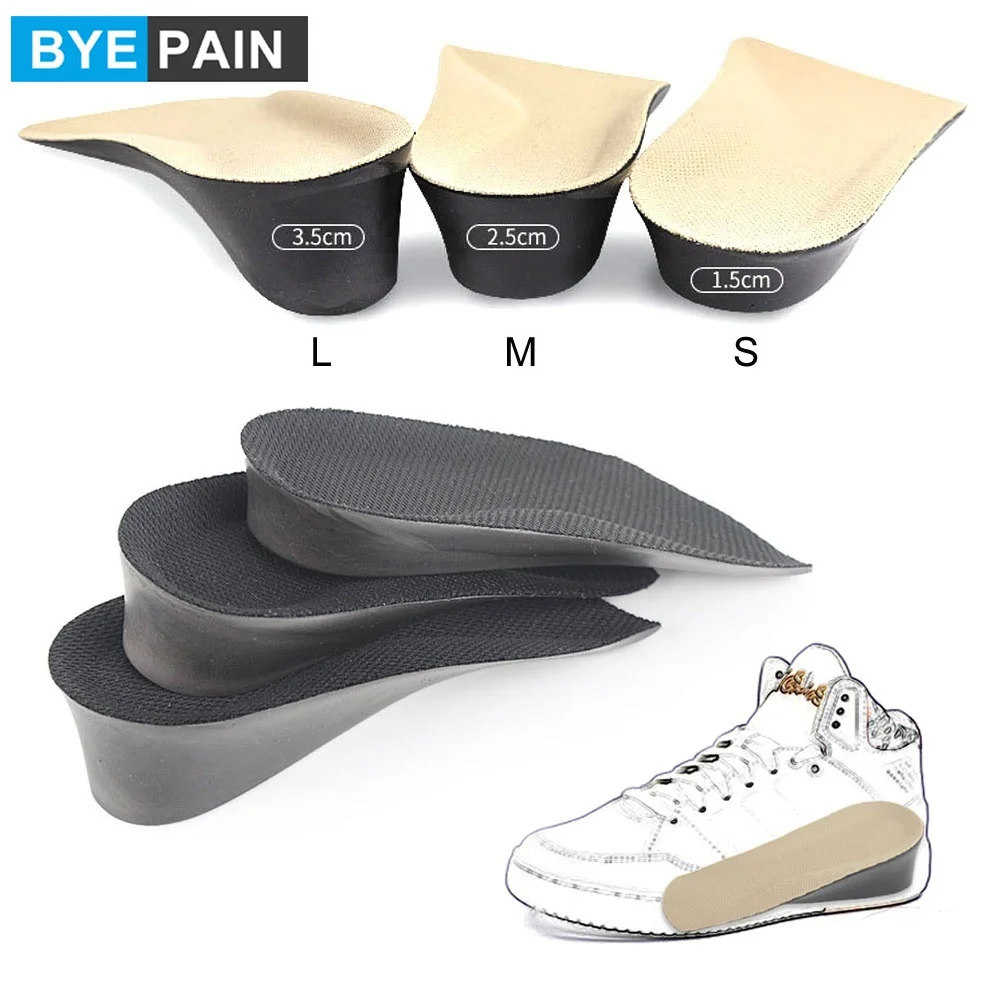 1 пара BYEPAIN увеличивающая рост стелька под пятку вставка для подъема обуви