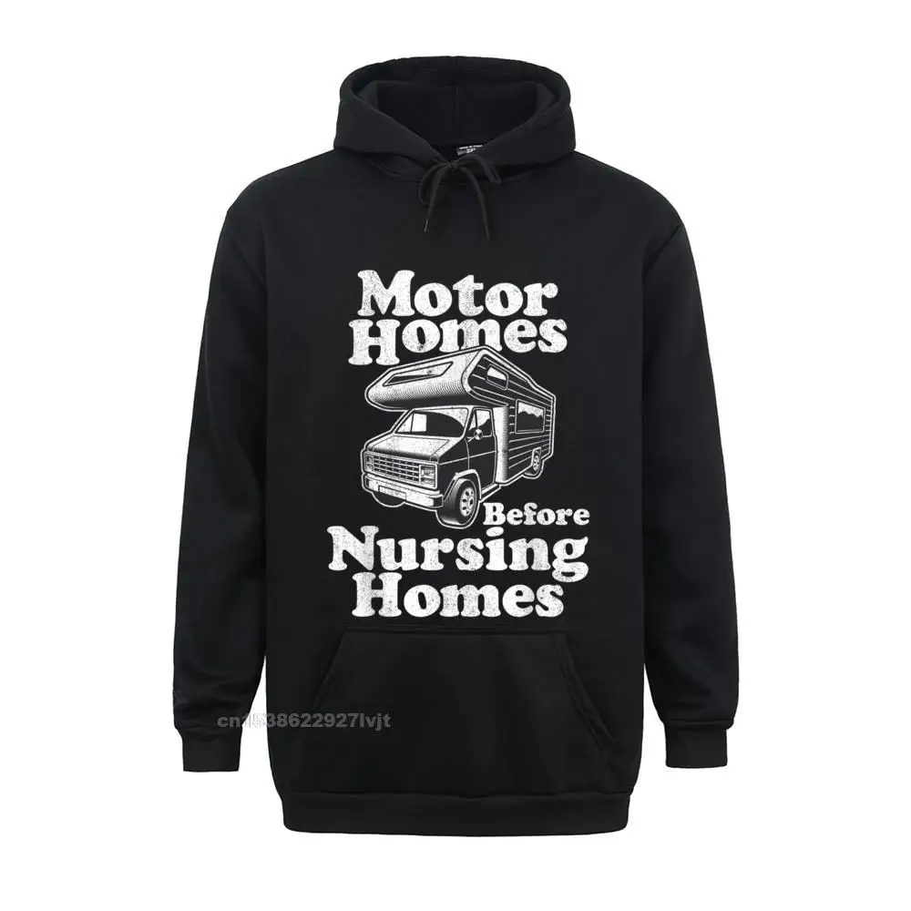 Motorhomes Before Nursing Homes Retired RV Camping Idea Hoodie Tops Tees Wholesale 3D Printed Cotton Men's Hooded Hoodies