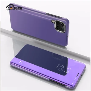 for samsung a12 case flip mirror stand phone case for samsung galaxy a12 case luxury protective a 12 fundas coque 6 5 inch capa free global shipping