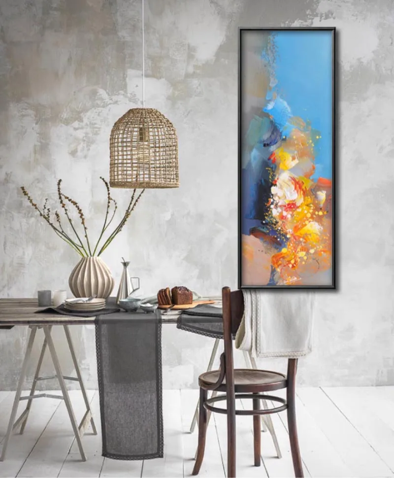 Абстрактный пейзаж холст живопись в гостиной интерьер ресторана картина для