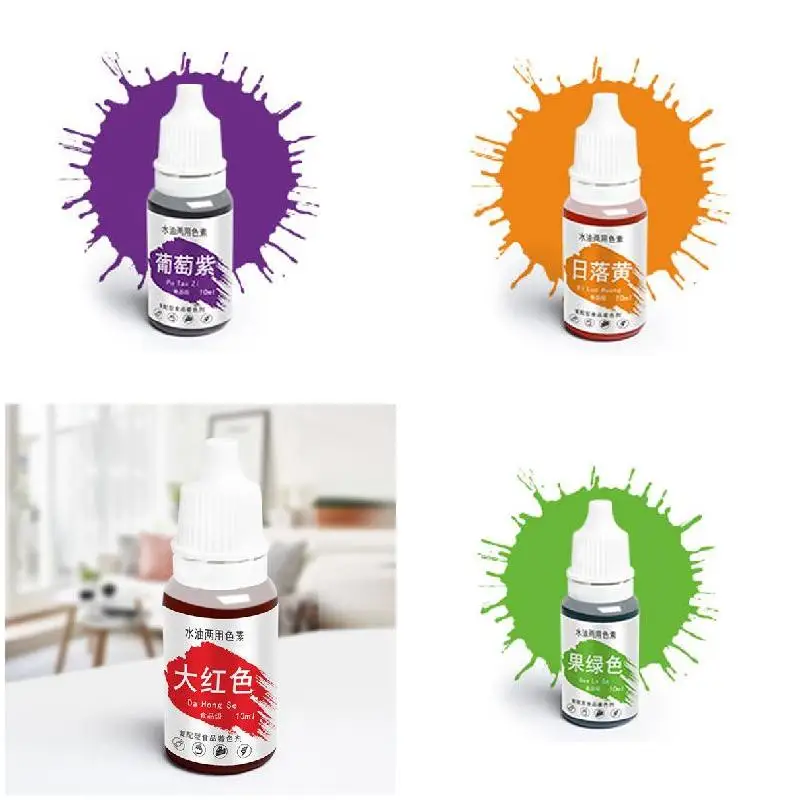 Красители для производства мыла Набор раскрашивания набор жидкостей пищевые