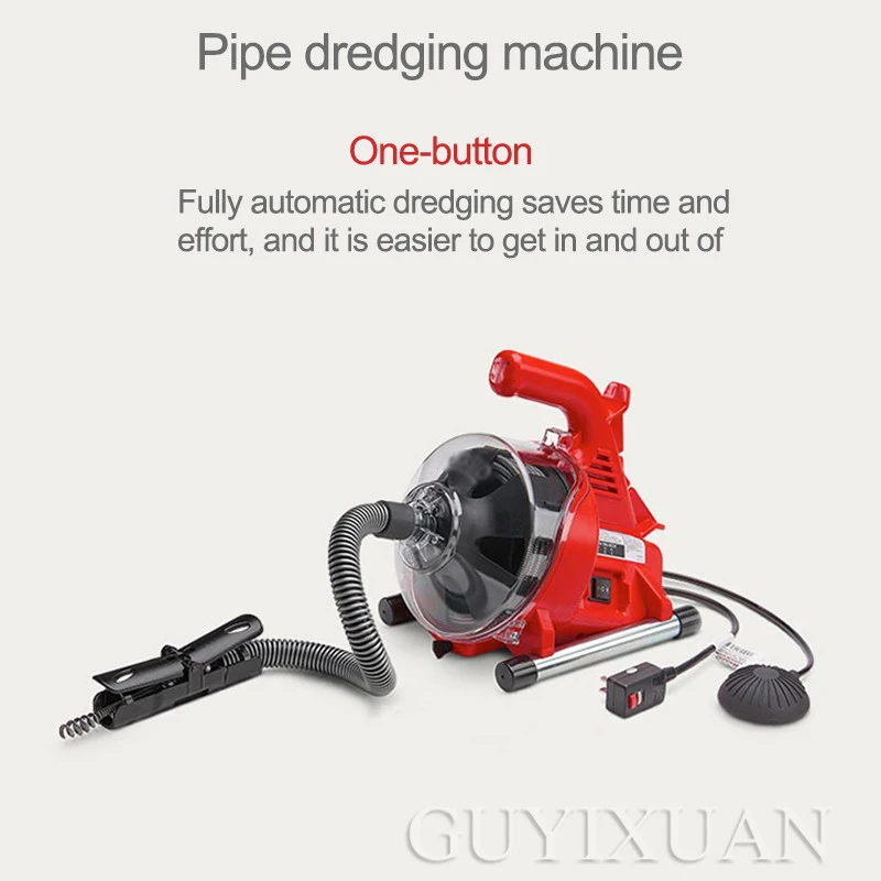 

Toilet dredge through sewer school home electric pipe dredging machine toilet kitchen block artifact tool