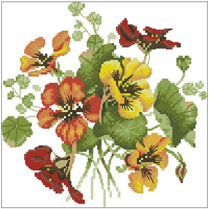 

Pansy Набор для вышивки крестом, 11CT 14CT