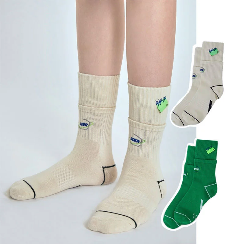 

Ader Error Socks Men's And Women's General Creative Double Screw Ins Fashion Street Versatile Socks Korean Design