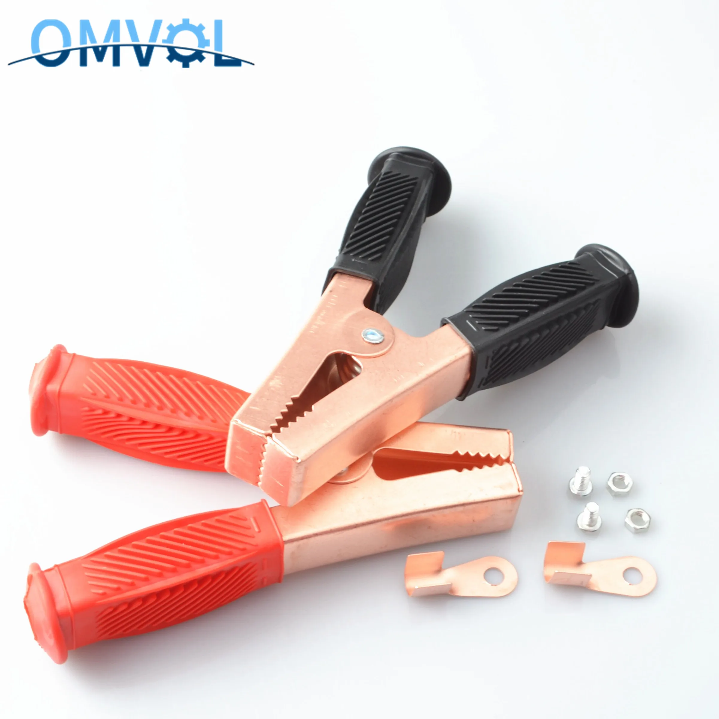 

2pcs Car Vehicle Battery Test Alligator Crocodile Clip Clamp 500A