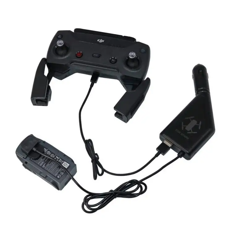 2 в 1 Автомобильное зарядное устройство для DJI Spark батарея зарядный концентратор и