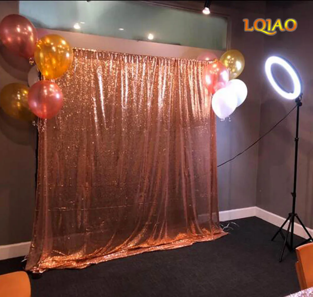 Розовый Золотой фон с блестками 10 футов x 8 Свадьба День рождения/Рождество/День