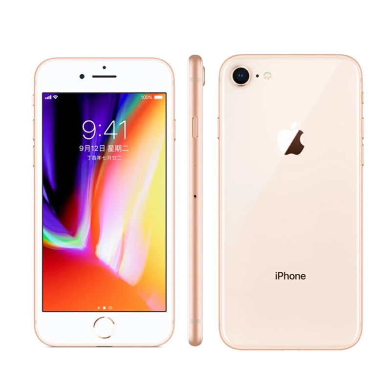 2GB 64GB Gold Мобильный телефон Apple iPhone 8 LTE с глобальной версией, 2 Гб ОЗУ, 64 ГБ/256 Гб ПЗУ, Apple A11 Bionic Hexa Core, 4,7 дюйма, 12 МП, NFC, 1821 мАч, iOS Телефон - Цвет: 2GB 64GB Gold