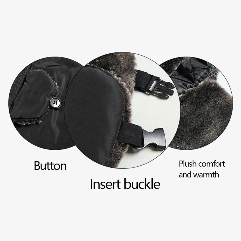 Новинка 2021 зимняя мужская теплая водонепроницаемая русская Регулируемая