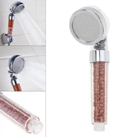 small size abs anion filter spa saving pressurized boost rainfall shower head for bathroom